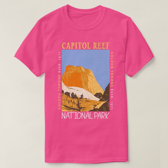Camiseta Parque nacional de los arrecifes del Capitolio, Ut (Diseño del anverso)