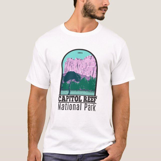 Camiseta Parque nacional de los arrecifes del Capitolio Uta (Anverso)
