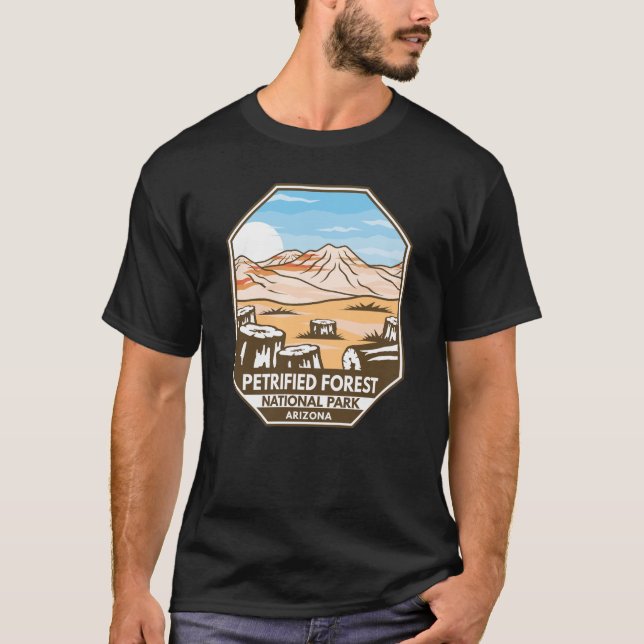 Camiseta Parque nacional de los bosques petrolíferos Retro  (Anverso)