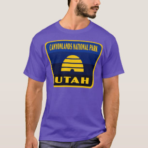 Camiseta Parque nacional de los Cañones Bandera Retro Utah 