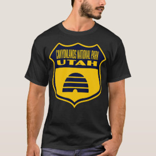 Camiseta Parque nacional de los Cañones Utah Bandera Retro 