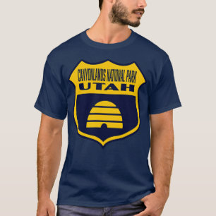 Camiseta Parque nacional de los Cañones Utah Bandera Retro 