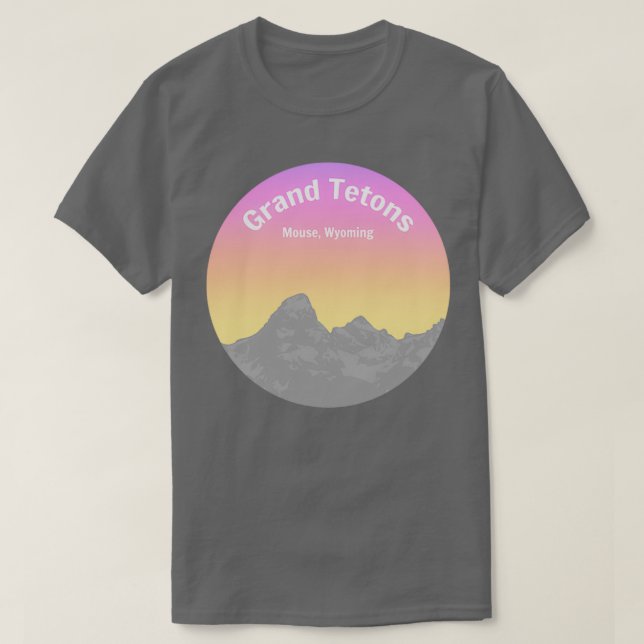 Camiseta Parque nacional de los Grandes Tetones (Diseño del anverso)
