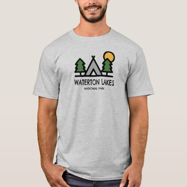 Camiseta Parque nacional de los Lagos de Waterton (Anverso)