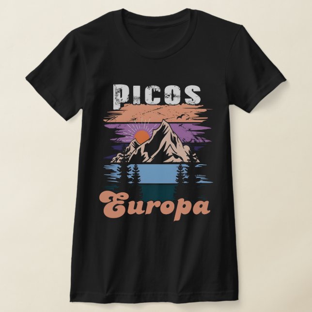 Camiseta Parque nacional de los Picos de Europa Retro (Distribución)