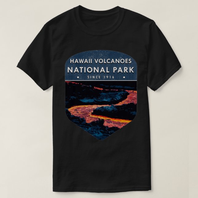 Camiseta Parque nacional de los Volcanes de Hawái (Diseño del anverso)
