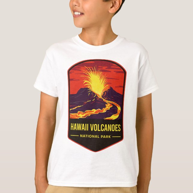 Camiseta Parque nacional de los Volcanes de Hawái (Anverso)