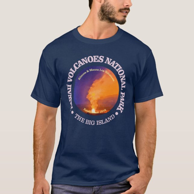 Camiseta Parque nacional de los Volcanes de Hawái (Anverso)