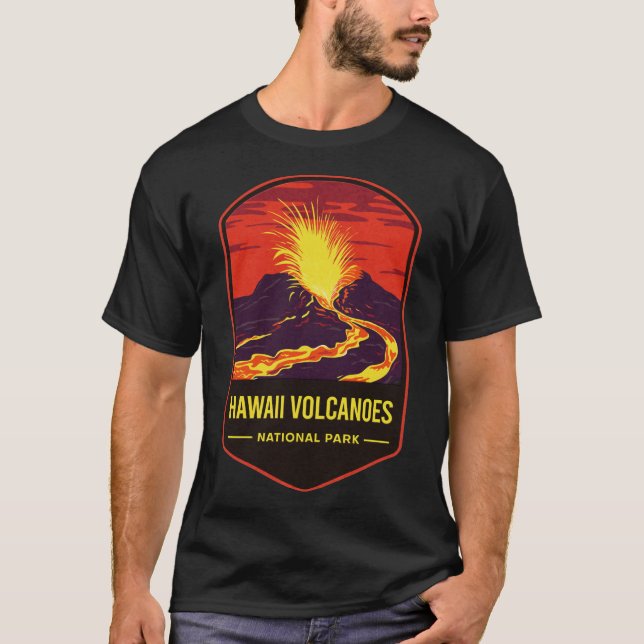 Camiseta Parque nacional de los Volcanes de Hawái (Anverso)