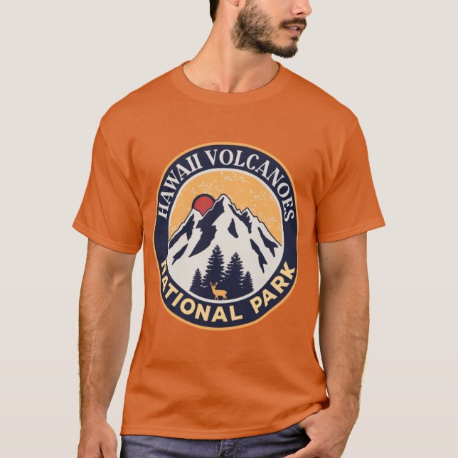 Camiseta Parque nacional de los Volcanes de Hawái (Anverso)