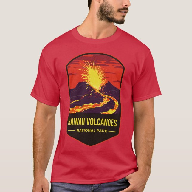 Camiseta Parque nacional de los Volcanes de Hawái 1 (Anverso)