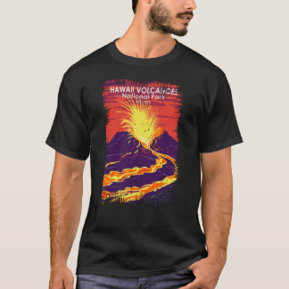 Camiseta Parque nacional de los Volcanes de Hawái Vintage