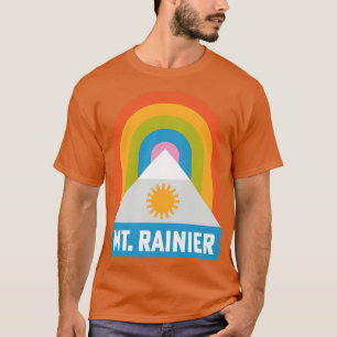 Camiseta Parque nacional de Mt Rainier Badia Arcoiris de Wa