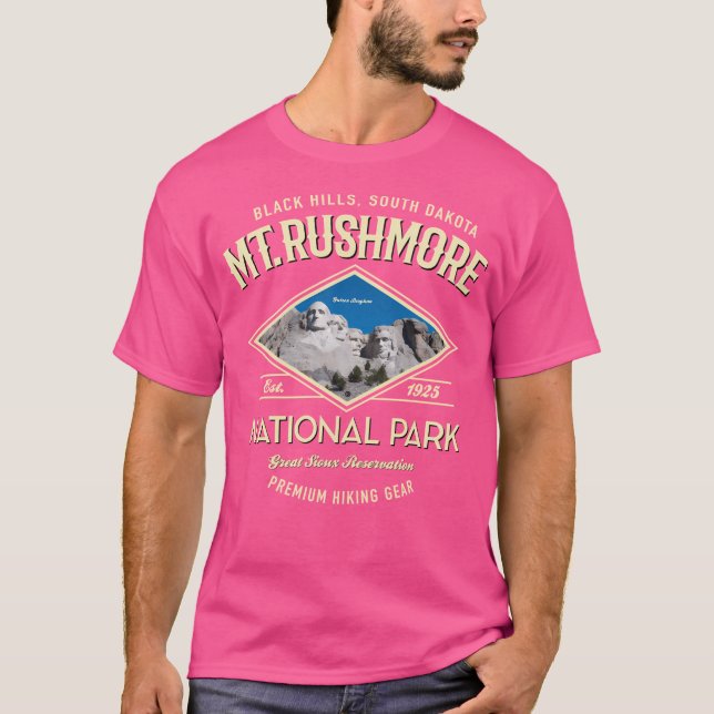 Camiseta Parque nacional de Mt. Rushmore 2 (Anverso)