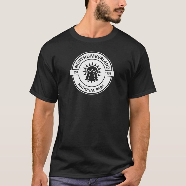 Camiseta Parque nacional de Northumberland Árboles solares (Anverso)