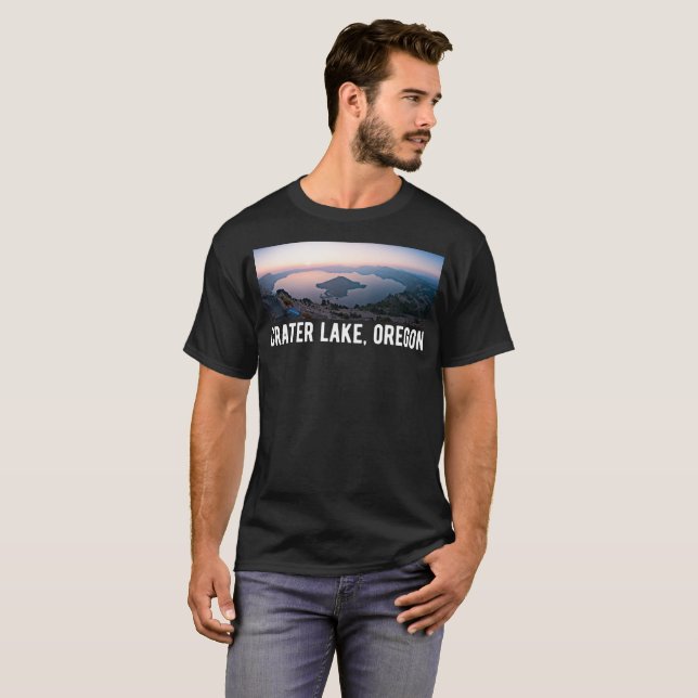Camiseta Parque nacional de Oregon del lago crater hermoso (Anverso completo)