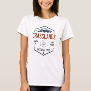 Camiseta Parque nacional de pastizales Canadá Vintage con p