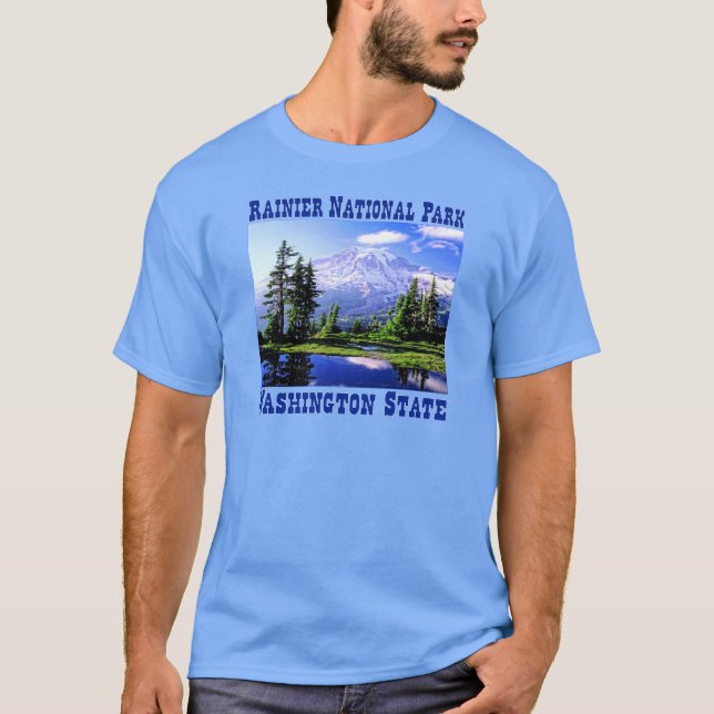 Camiseta Parque nacional de Raineer - estado de Washington (Anverso)