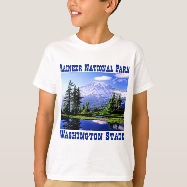 Camiseta Parque nacional de Raineer - estado de Washington (Anverso)