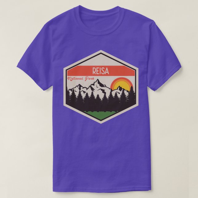 Camiseta Parque nacional de Reisa Noruega (Diseño del anverso)