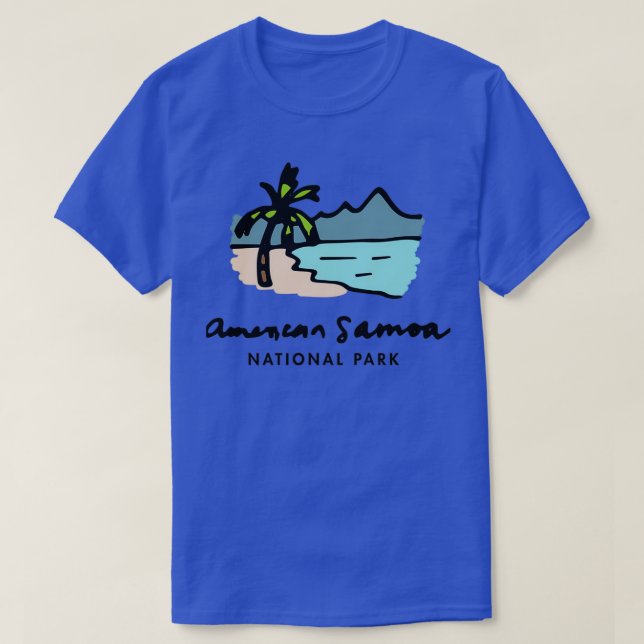 Camiseta Parque nacional de Samoa Americana (Diseño del anverso)