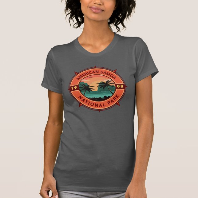 Camiseta Parque nacional de Samoa Americana Emblema de brúj (Anverso)