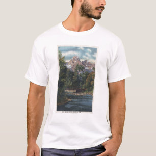 Camiseta Parque nacional de Teton, WY - opinión gemela de