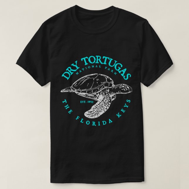Camiseta Parque nacional de Tortugas secas Florida Keys Scu (Diseño del anverso)