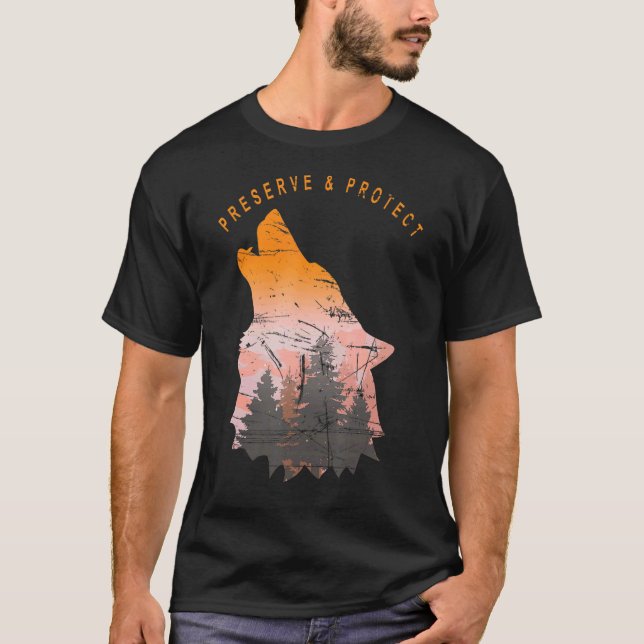 Camiseta Parque Nacional De Vida Silvestre Preservación De  (Anverso)