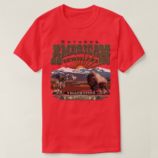 Camiseta Parque nacional de Yellowstone (Diseño del anverso)