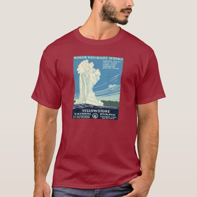 Camiseta Parque nacional de Yellowstone (Anverso)