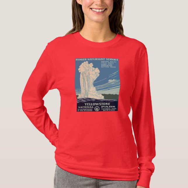 Camiseta Parque nacional de Yellowstone (Anverso)