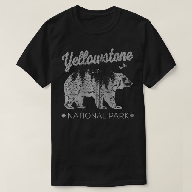 Camiseta Parque nacional de Yellowstone Gran Campamento de  (Diseño del anverso)