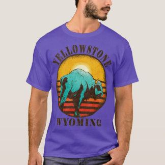 Camiseta Parque nacional de Yellowstone US Wyoming Bison Se