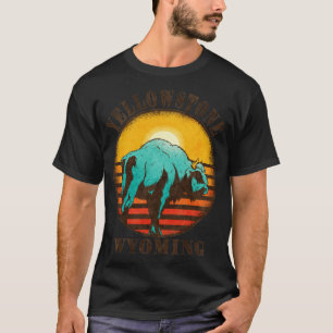 Camiseta Parque nacional de Yellowstone US Wyoming Bison Se