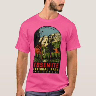 Camiseta Parque nacional de Yosemite Falls Vintage Travel D