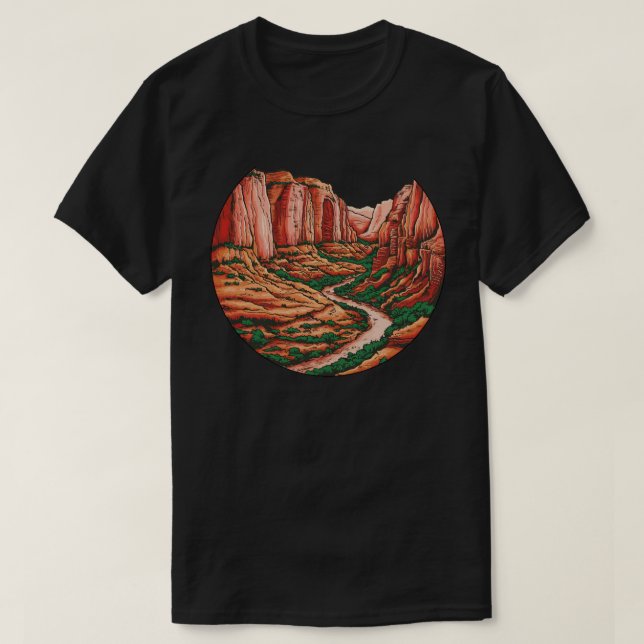 Camiseta Parque nacional de Zion (Diseño del anverso)