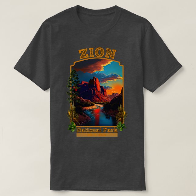 Camiseta Parque nacional de Zion (Diseño del anverso)