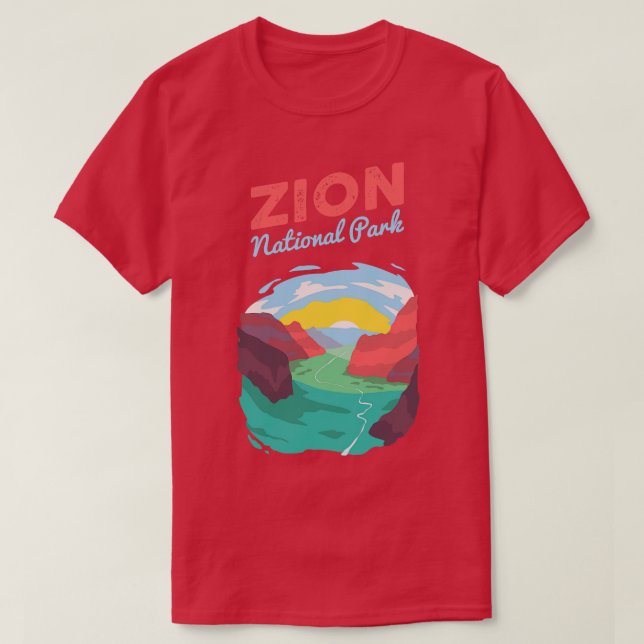 Camiseta Parque nacional de Zion 5 (Diseño del anverso)