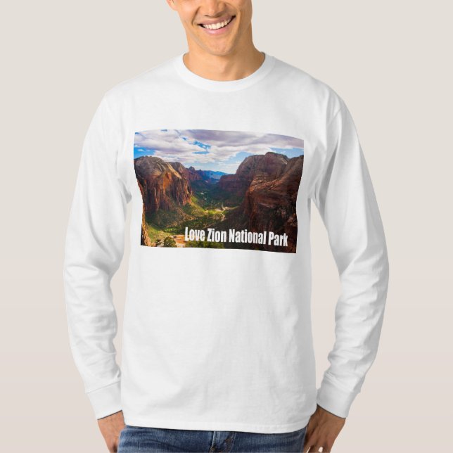 Camiseta Parque nacional de Zion del amor (Anverso)