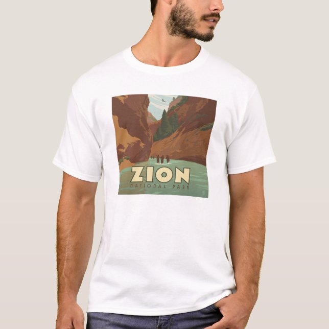 Camiseta Parque nacional de Zion | Las estrechas (Anverso)