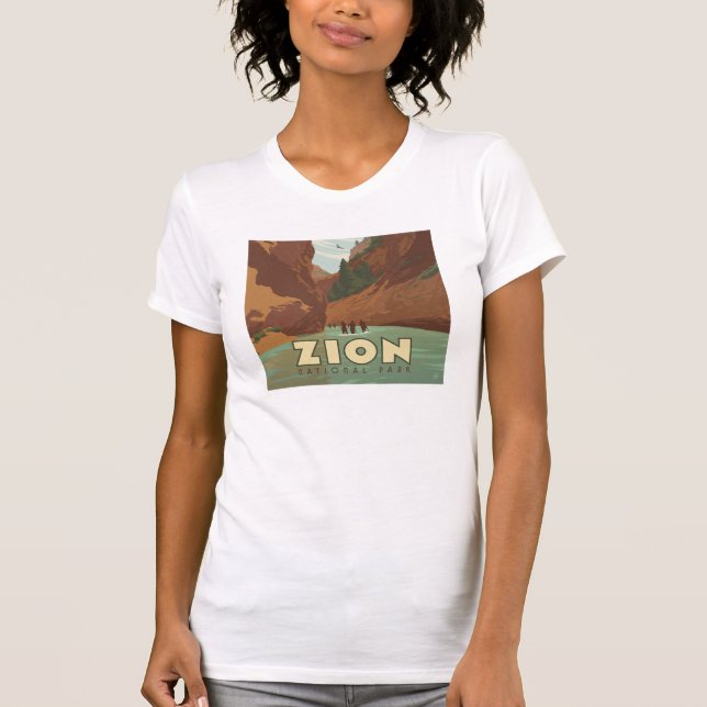 Camiseta Parque nacional de Zion | Las estrechas (Anverso)
