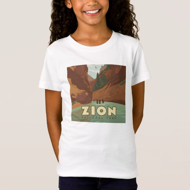 Camiseta Parque nacional de Zion | Las estrechas (Anverso)