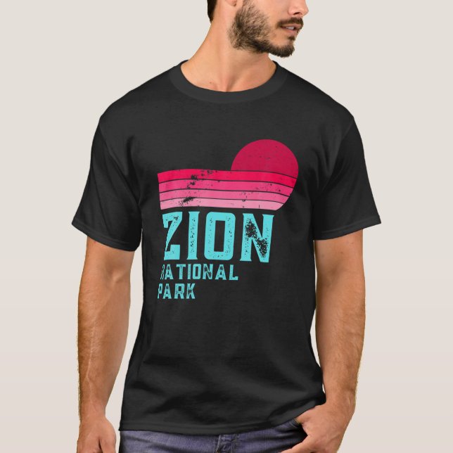 Camiseta Parque nacional de Zion | Retro 80 Con Problemas (Anverso)