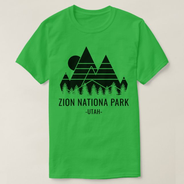 Camiseta Parque nacional de Zion Utah 2 (Diseño del anverso)