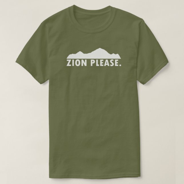 Camiseta Parque nacional de Zion, Utah, por favor (Diseño del anverso)