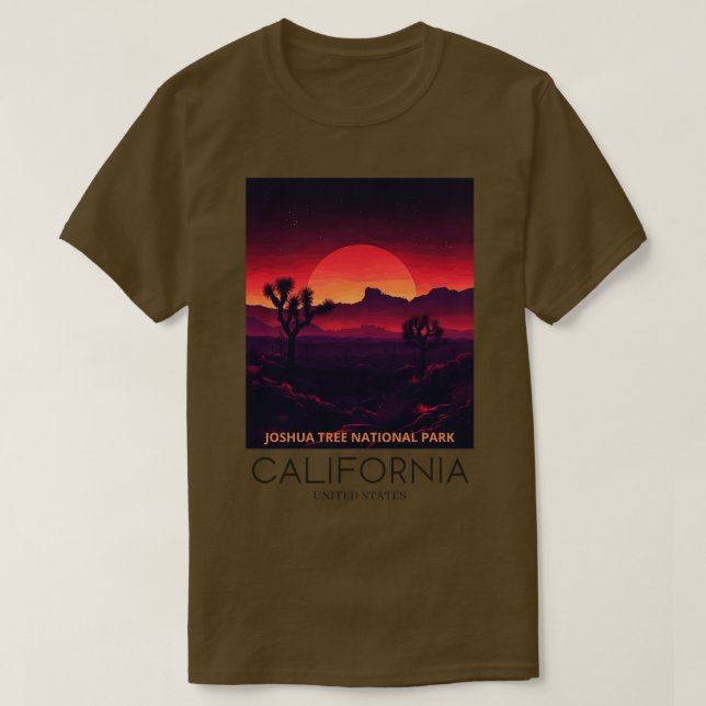 Camiseta Parque nacional del árbol de Joshua 1 (Diseño del anverso)