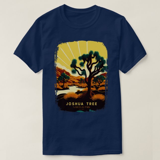 Camiseta Parque nacional del árbol de Joshua 2 (Diseño del anverso)