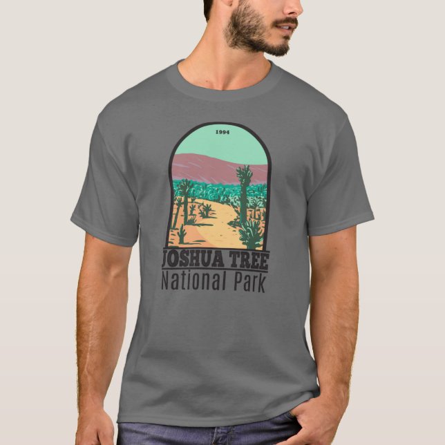 Camiseta Parque nacional del árbol de Joshua Jardín Cholla  (Anverso)