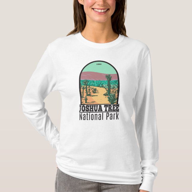 Camiseta Parque nacional del árbol Joshua Cholla Cactus Gar (Anverso)